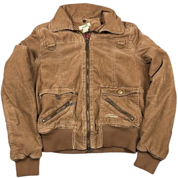 O'Neill Jackets & Blazers - O’Neill Vintage Brown Corduroy Flight Bomber Jacket